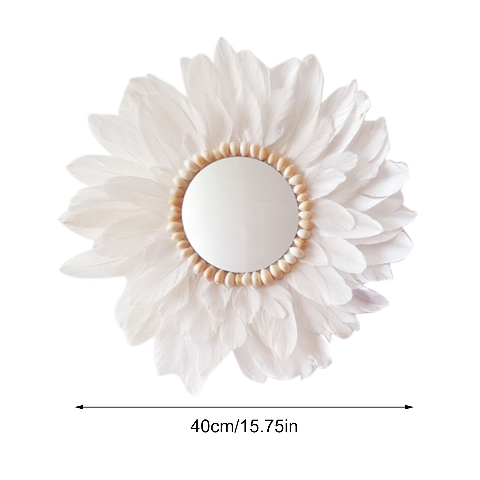 Classic Hanging Wall Mirror Geometric Durable Metal Frame Wall Mount Mirror For Party Wedding Bathrooms Bathroom Decor: E