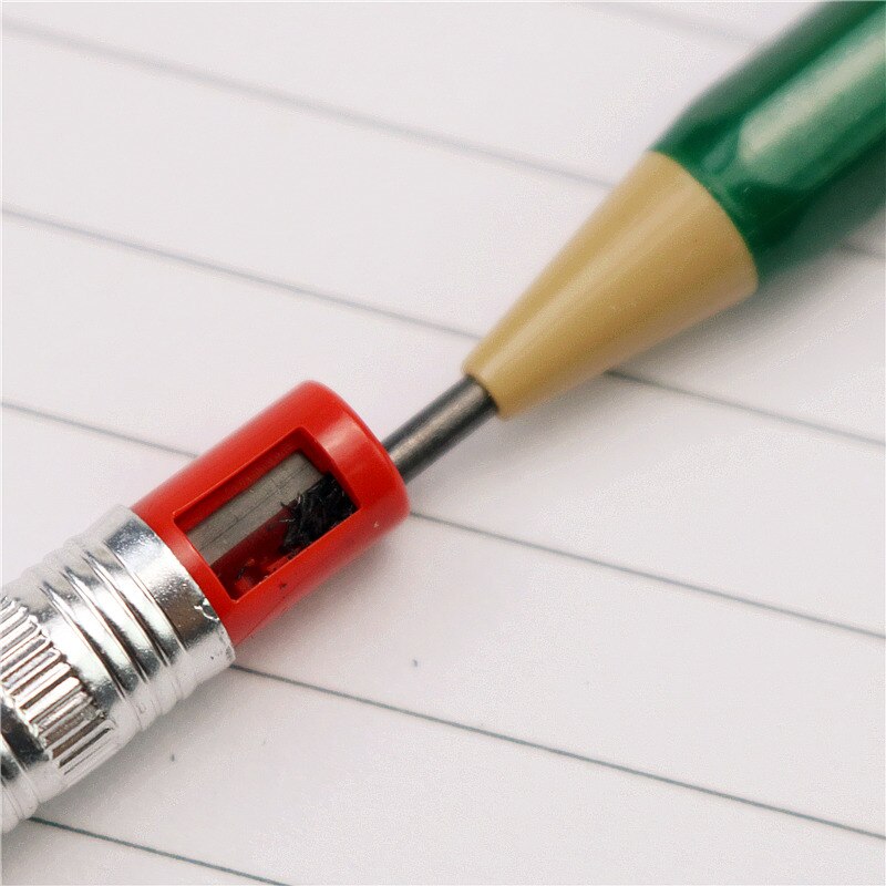 1pcs mechanical pencil 2.0mm Long refill Student painting writing 2B pencil with mini sharpener