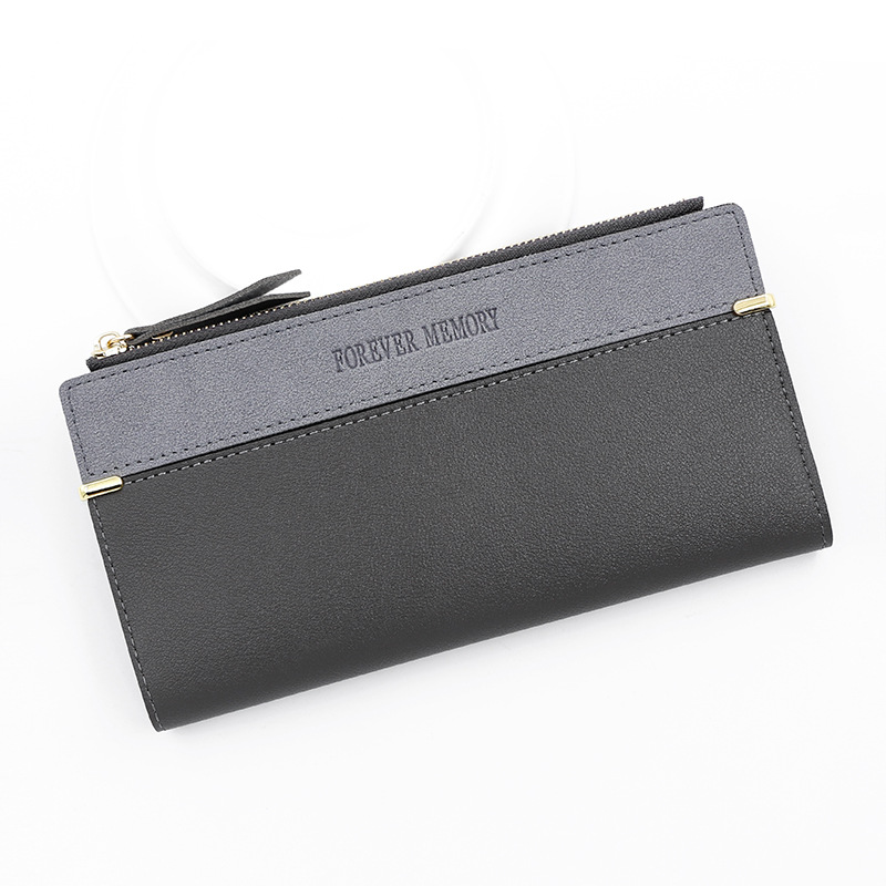 Lange punge til kvinder, pung, lang møntpung, kortholder, lille damepung, kvindelig hasp, mini clutch, billetera bolas: Khaki