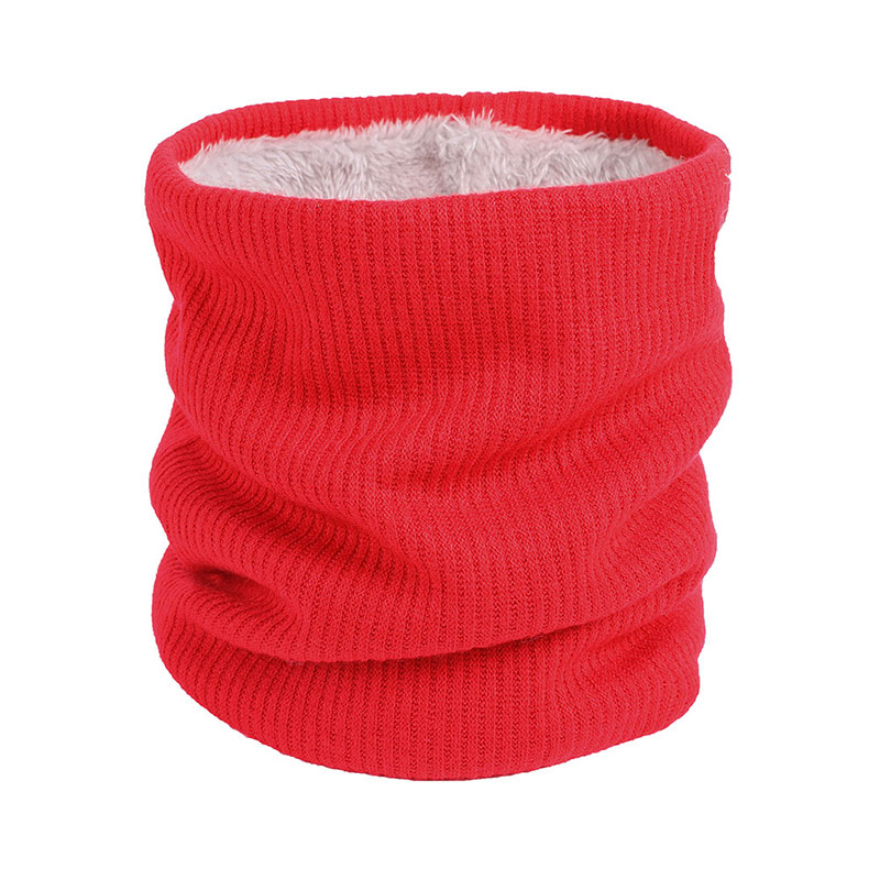 Winter Sjaal Voor Vrouwen Knit Warm Neck Ringen Dame Kinderen Meisje Gezichtsmasker mannen \'s Halsdoek Pluche kraag Scarvess: R