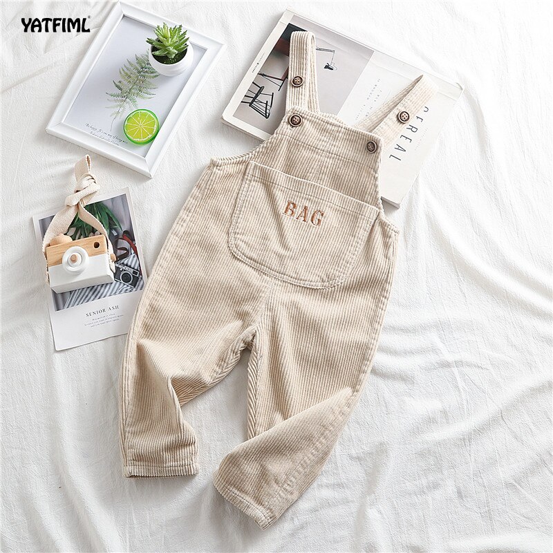 YATFIML Kinder Kinder Hosen 0-3Yrs Jungen Und Mädchen Overalls Cord Overalls Romper Infant Kleidung Outfits Hosen