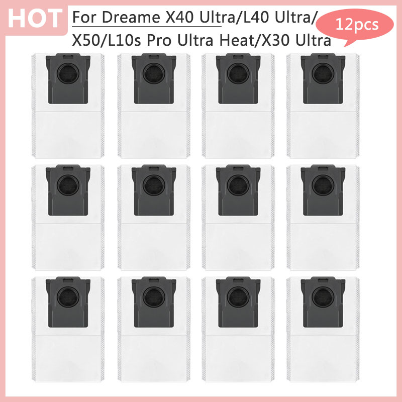 Tilbehør til affaldspose til dreame  x50,x40 ultra ,l10s pro ultra heat ,x30 ultra ,l40 ultra støvsuger, støvpose: Blomme