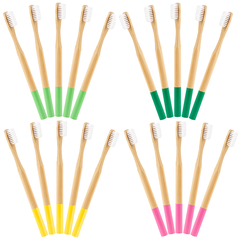 13 Colors Soft Bristles Bamboo Toothbrush Natural Eco-friendly Natural Round Handle Toothbrush Oral Care
