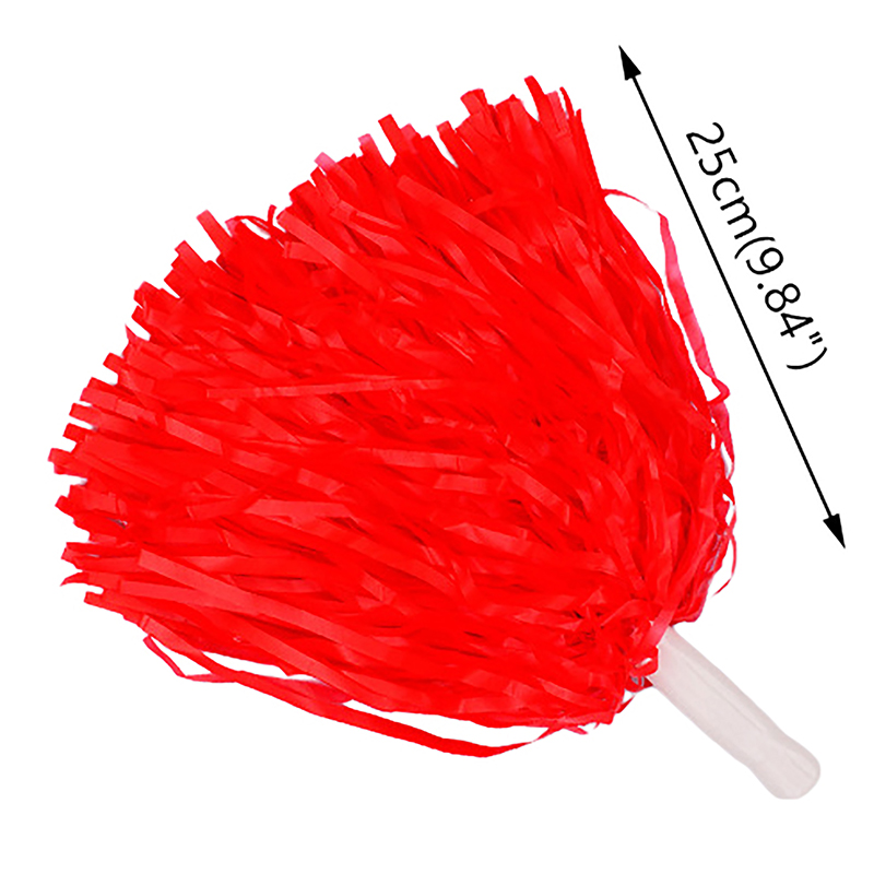 1PC 25CM Cheer Dance Sport Competition Cheerleading Pom Poms Flower Ball For for Football Basketball Match Pompon Children Use