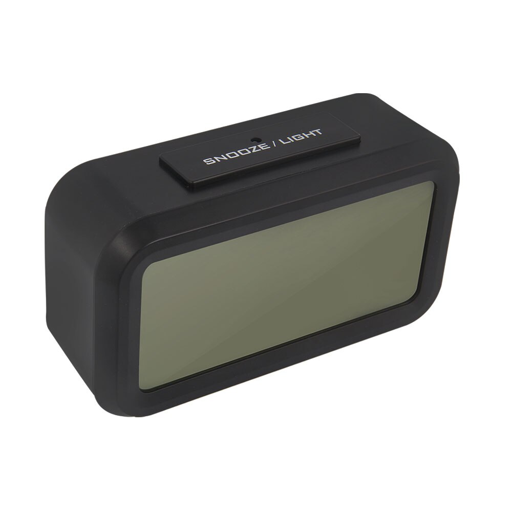 Batteri digitalt vækkeur elev ur stort lcd display snooze børn ur lyssensor natlys kontor bord ur