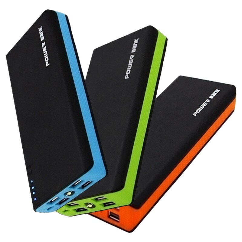 80000 mah smarttelefon powerbank bærbar lader 4 usb hurtiglader utendørs reise eksternt batteri for iphone xiaomi samsung