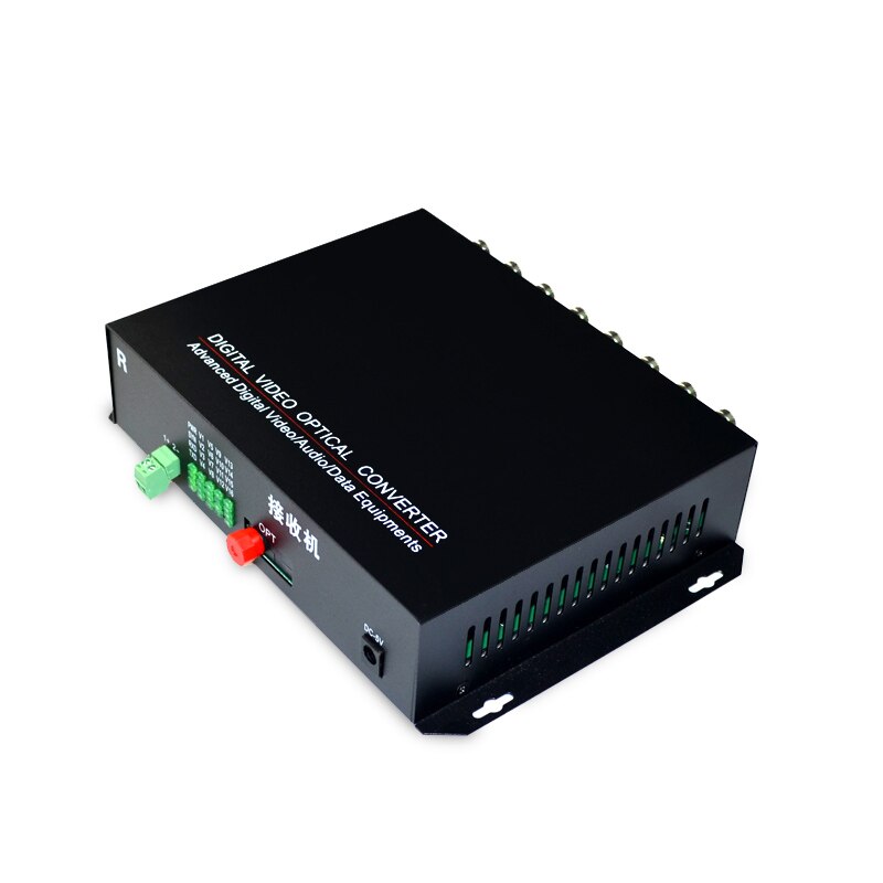 1 Pair 2 Pieces/lot 16 Channel Video Optical Converter 1V1D Fiber Optic Video Optical Transmitter & Receiver 1CH +RS485 Data