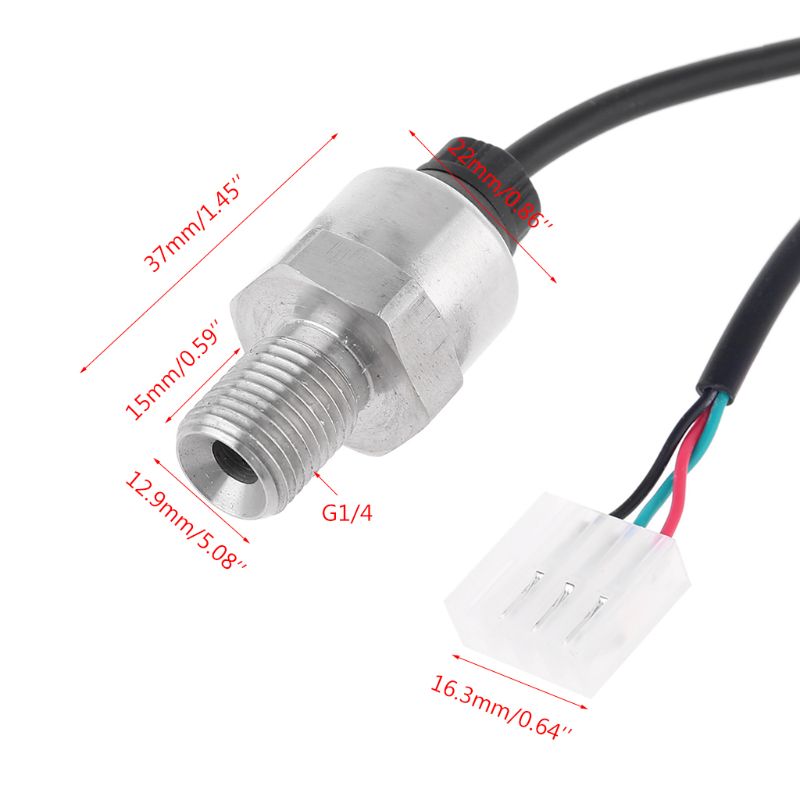 0-0.8Mpa G1/4 Pressure Transmitter Pressure Transducer Sensor Inoput DC 5V Output 0.5-4.5V