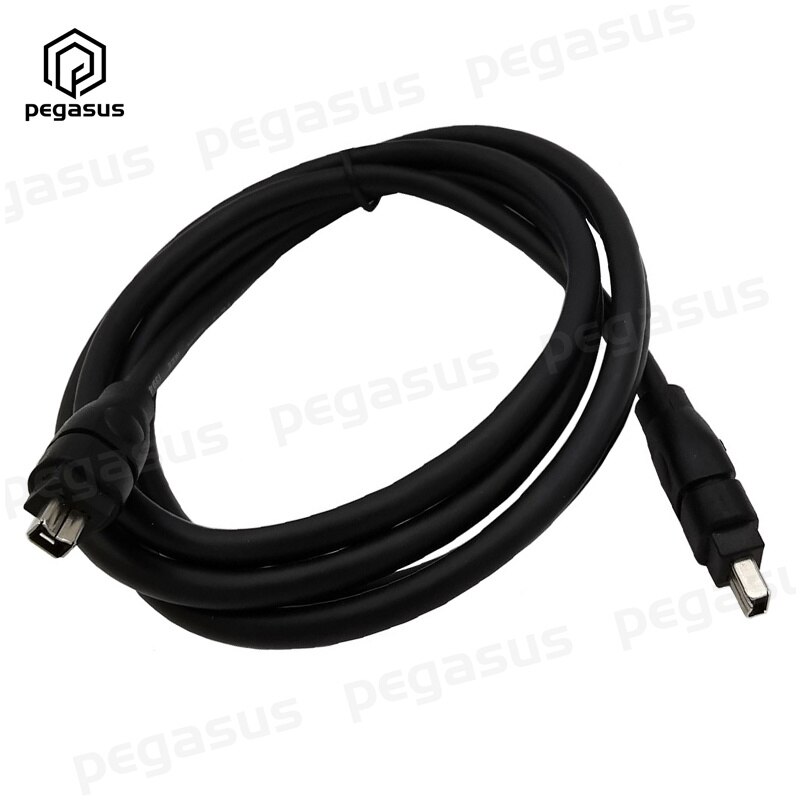 1.8 Meter Zwart Ieee 1394 4 Pin Firewire 400 Firewire 400 Male Naar Male Kabel