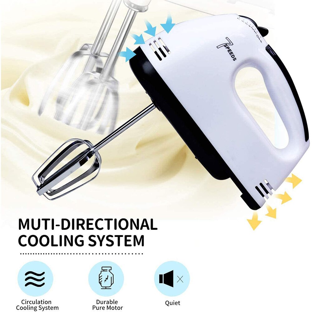 7 Speeds Electric Egg Food Mixer Beater Food Dough Blender Kitchen Cooking Tool Baking Whipping Cream Machine Cooking Tools