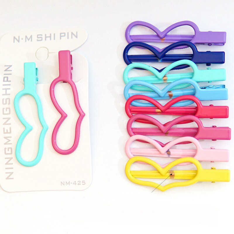 1 paar paarse haarspeldjes schattige prinsessenstijl kinderen glanzende textuur haarspeldjes baby zijclip meisjes accessoire: D 1 paar