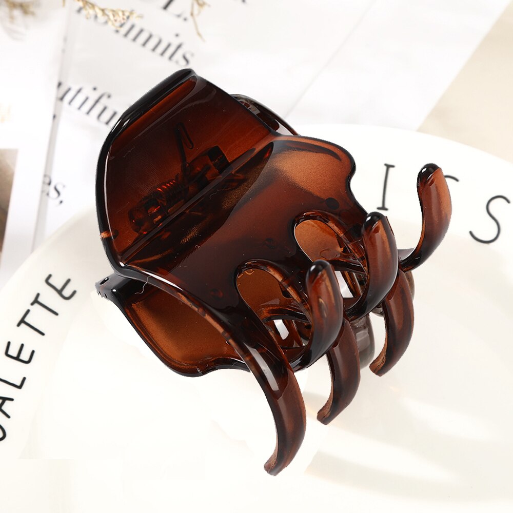 Pince à cheveux en forme de bec de canard pour femmes et filles, pince à cheveux en plastique sans couture, épingles à cheveux simples, outils de coiffure, accessoires: 5CM-C