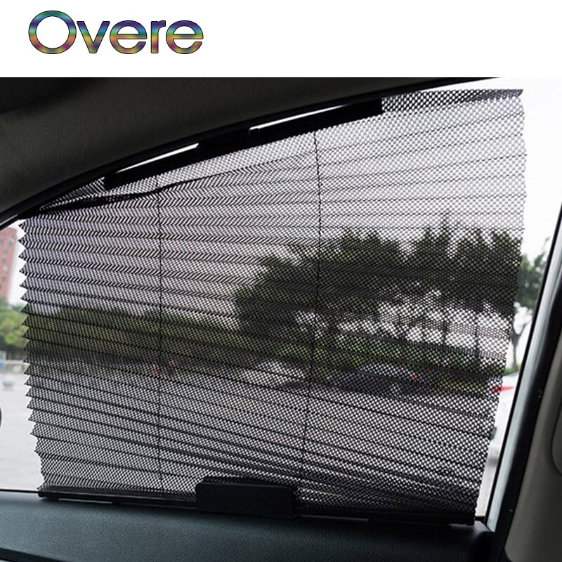 Overe 1pc auto plissé gordijnen automatisch opvouwbaar zonnescherm voor ford focus 2 3 fiesta mondeo  mk4 ranger toyota corolla chr rav 4