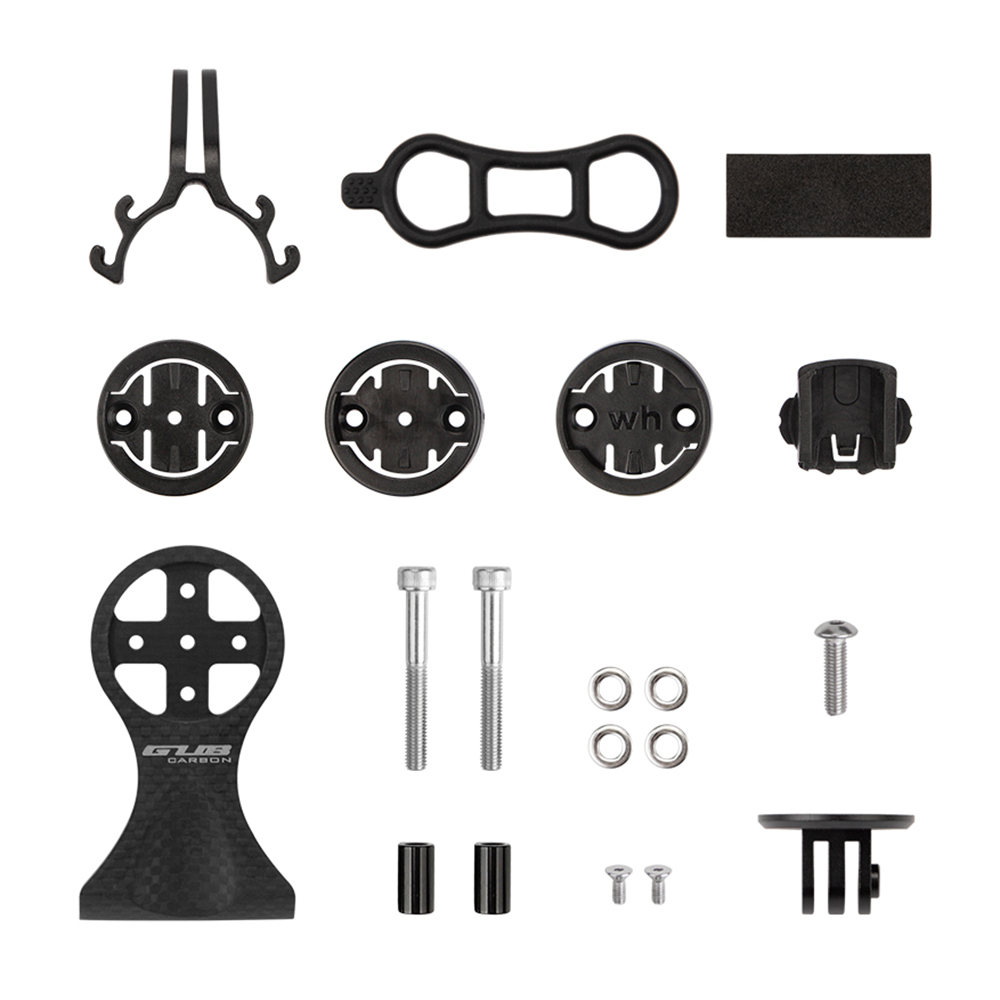 Bicicleta de ciclismo computador Mount Holder, Out Frente Velocímetro para Garmin, Bryton, Cateye com câmera adaptador, Lanterna Holder