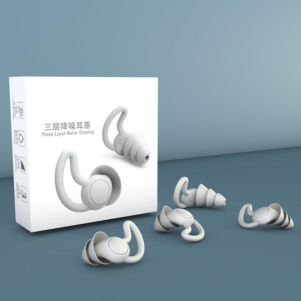 1 Pair Soft Silicone Sleeping Earplugs Hear Safety Ear Plugs for Travel Study Snoring Mini Ear Protector Noise Reduction Earplug