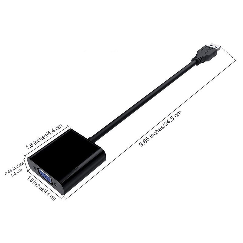 USB 3.0 Naar VGA Adapter Kabel Externe Grafische Kaart Video Multi-display Adapter Converter Voor PC Laptop Windows 7 8 10