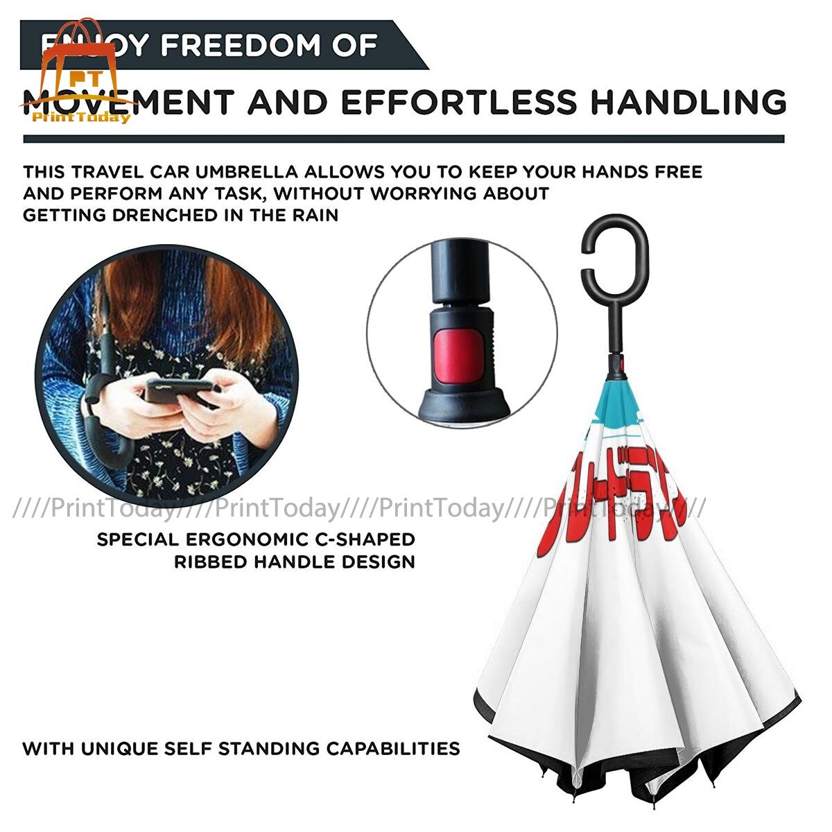 Blade Runner Reverse Umbrella Inside Out Waterproof Umbrella Unique Summer Lightweight Umbrella