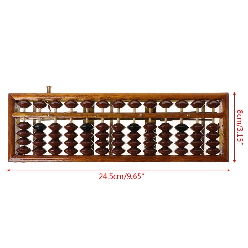 15 Digit 7-23 Digit Rods Standard Abacus Soroban Chinese Japanese Calculator Counting Tool Mathematics Beginners Caculating Toys: 2062   13Digit