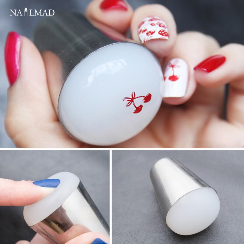 4Cm Marshmallow Nail Art Stamper Squishy Jumbo Stamper Grote Clear Nail Art Stamper