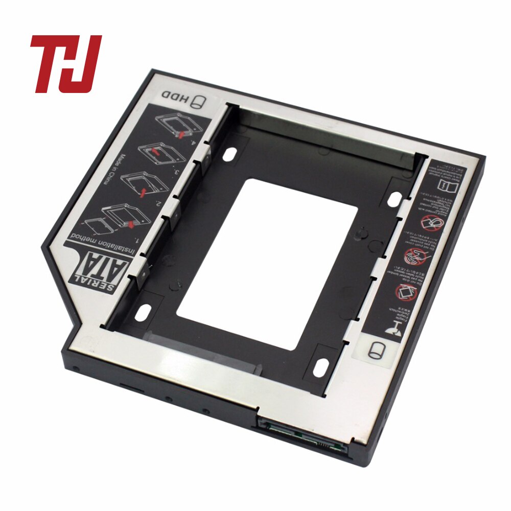 12.7mm sata 3 interface 2.5 tommer harddisk beslag ssd adapter optibay hdd caddy dvd cd-rom kabinet adapter etui til bærbar pc