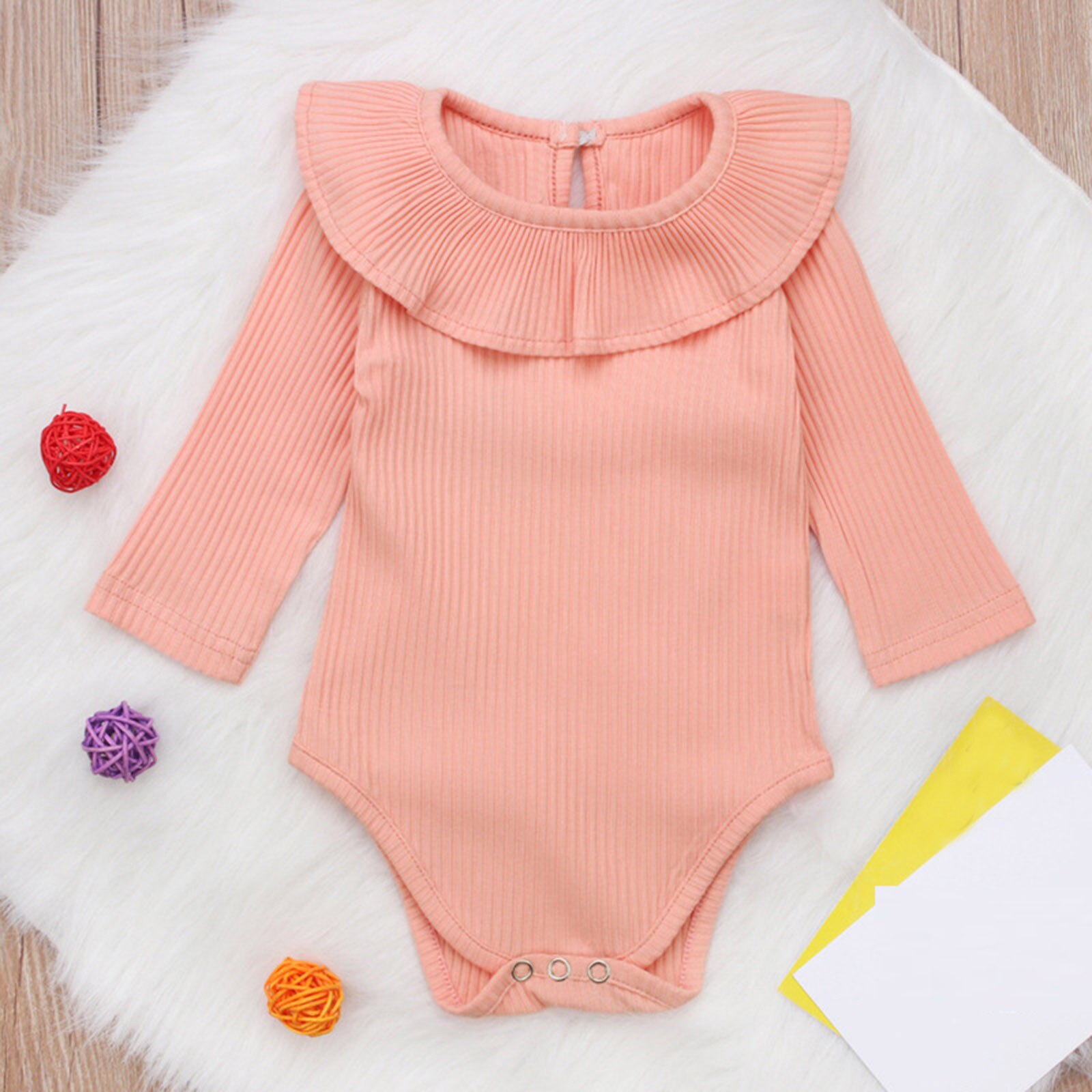 Kids Kleding Peuter Baby Baby Jongens Meisjes Kleding Solid Ruches Romper Jumpsuit Outfits Kinderen Casual Kleding