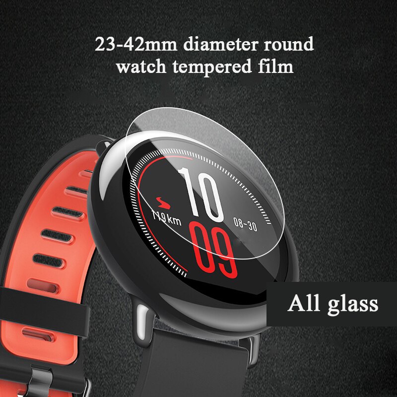 Universal Tempered Glass For Round Watch Protective Film For Smart Watch Screen Protector Diameter 27mm 30mm 32mm 34mm 36mm