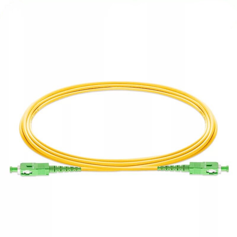 10 pçs/saco sc apc 3 m modo simples cabo de remendo de fibra óptica sc apc 3.0mm ftth fibra óptica jumper cabo frete grátis