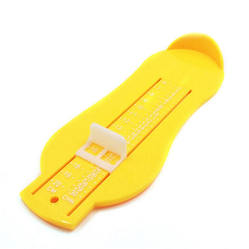 Baby Kind Voet Maatregel Props Baby Voeten Maatregel Gauge Kid Schoenen Maat Meten Ruler Tool Peuter Schoenen Fittings: Yellow