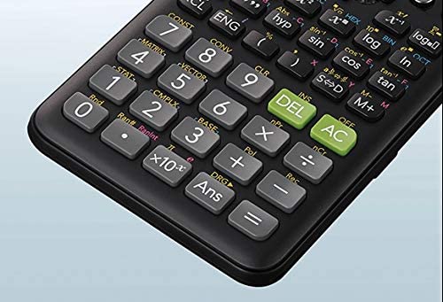 Calculadora científica Casio FX-82ES PLUS-2 2ªedicion 252 funciones 11 x 77 x 162 mm negro