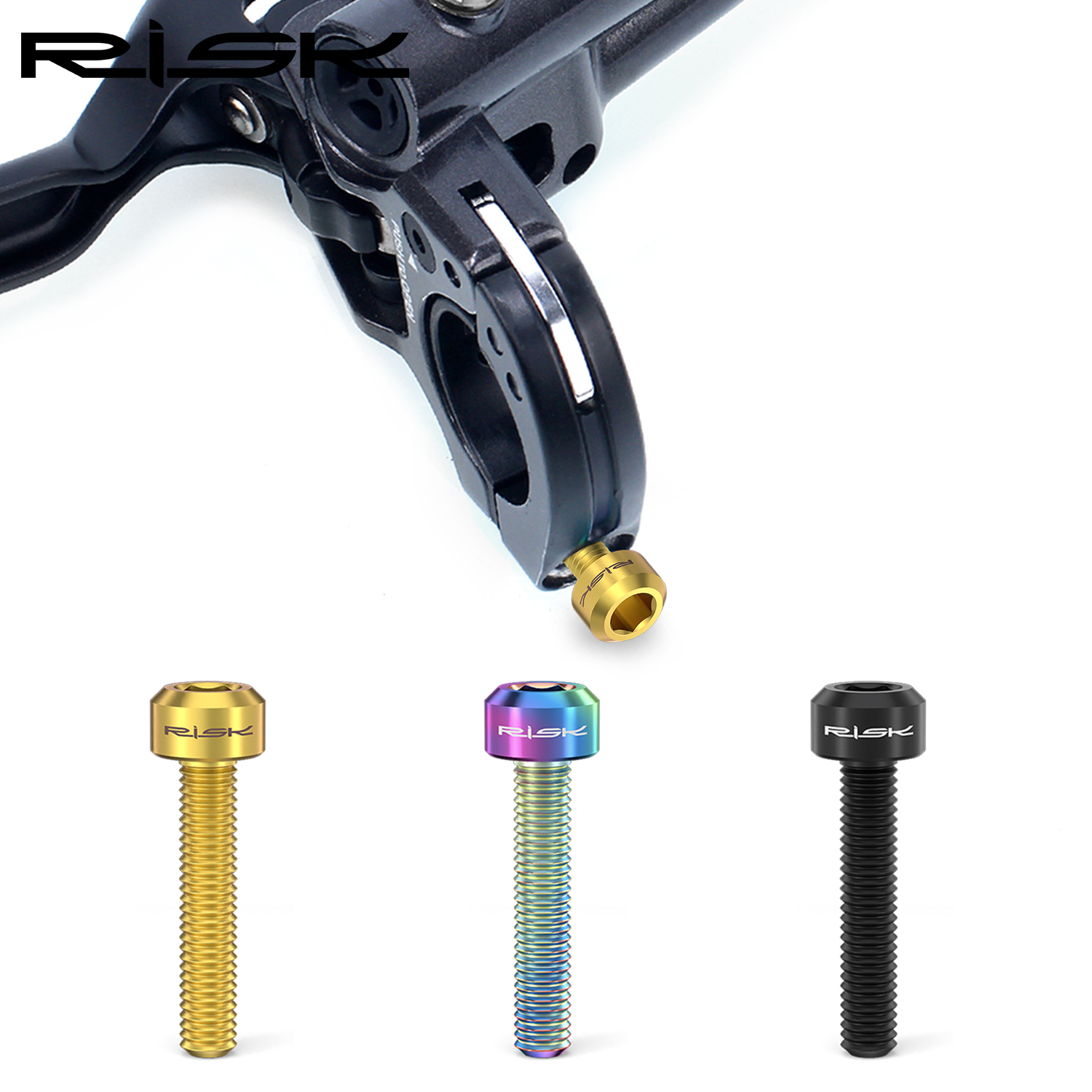MTB Road Bike Brake Lever Fixing Bolts, M5*25mm Bicycle Screws, Ultralight Titanium Alloy Bolts For SHIMANO XT M8000 Disc Brake