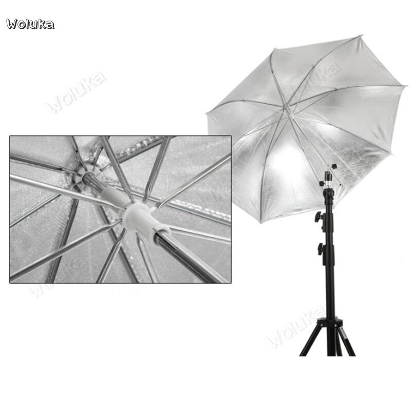 40 pouces parapluie réfléchissant extérieur noir argent monocouche studio lampe top flash photographie photo parapluie CD50 T07