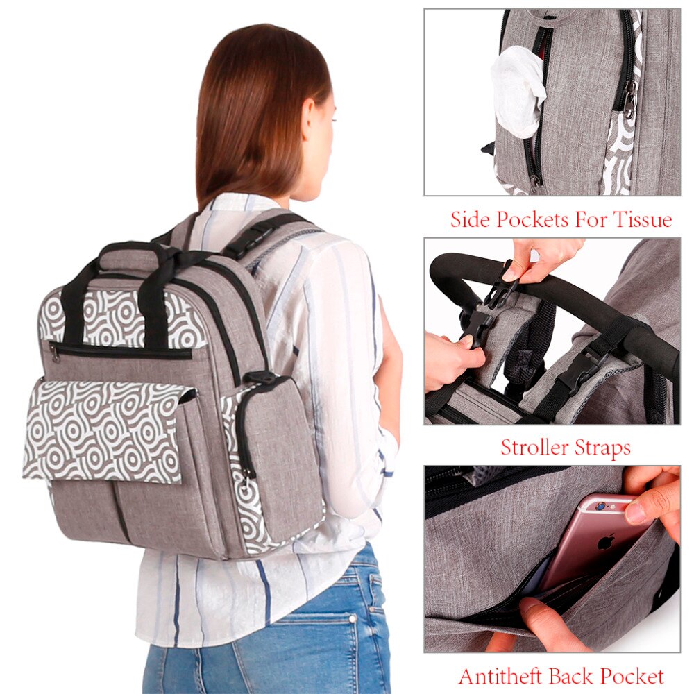ABOUTBABY Diaper Bags Bolso Maternal Stroller Bag Nappy Backpack Mommy Bag
