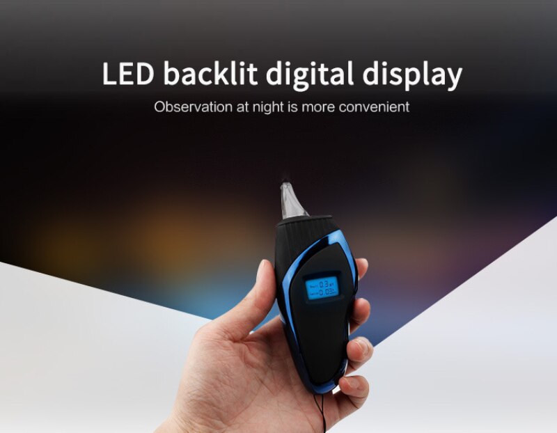 Digital Alcohol Tester Breath Breathalyzer In Car Mouthpieces Digital