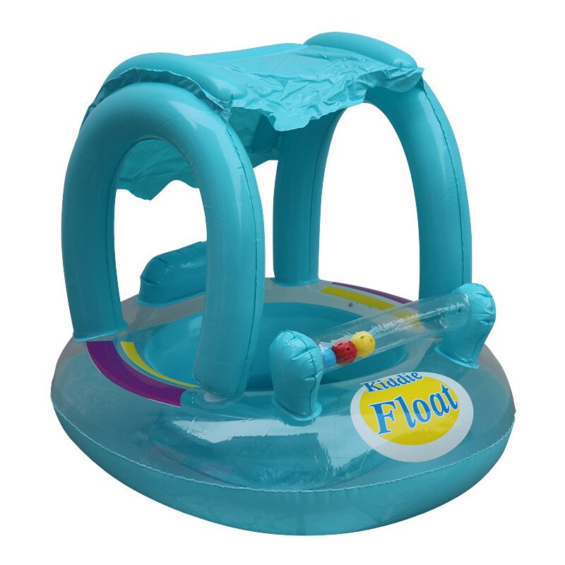 Baby Leuke Zwemmen Ring Met Zonnescherm Babyzitje Zonnescherm Kinderzitje Zwemmen Boot Speelgoed Kids Zomer Water Spelen Zwembad speelgoed: 01