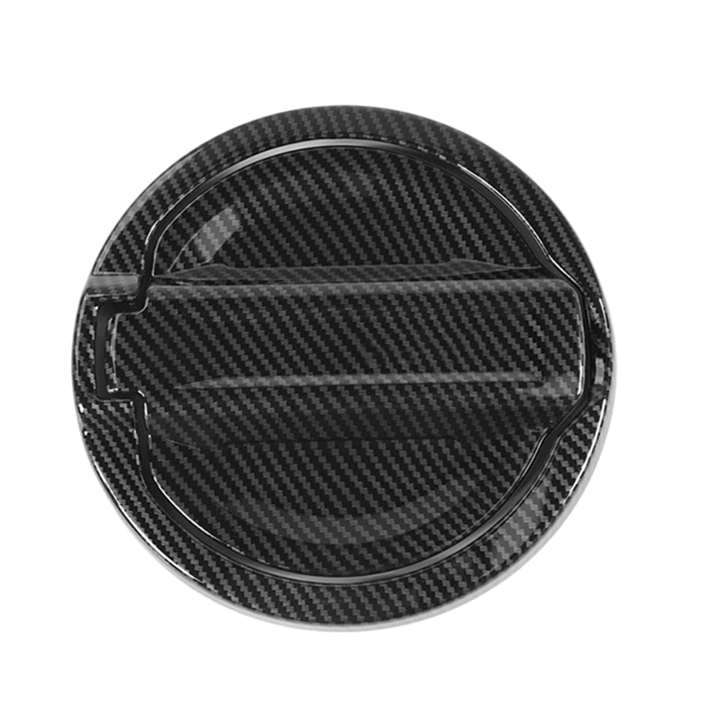 Carbon Fiber Car Fuel Door Gas Cap Cover for + Jeep Wrangler JL Gas Tank Cover: Default Title