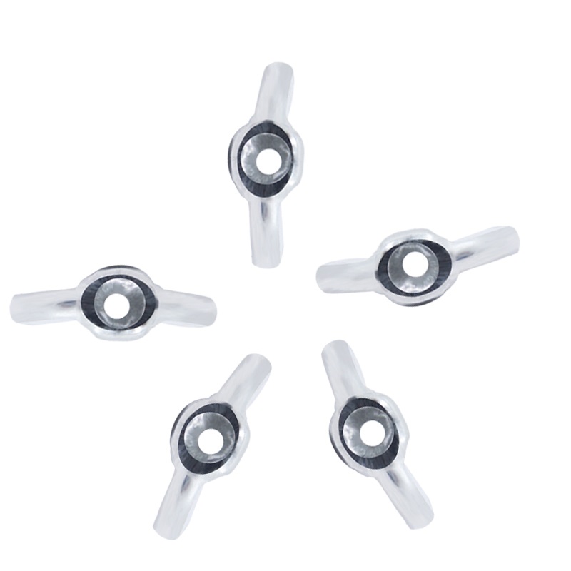 RAMPEN 10 stücke Buttetgly FlüGel Muttern Edelstahl M3 FlüGel Muttern Verzinkt Hand Straffen murmeln 3D Drucker Teile