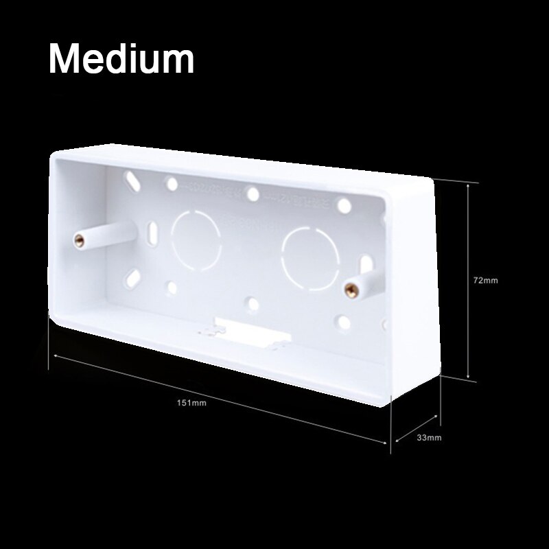1pc Switch Socket Base Outfit Junction Box Surface Mount Bottom Box Wall Tools