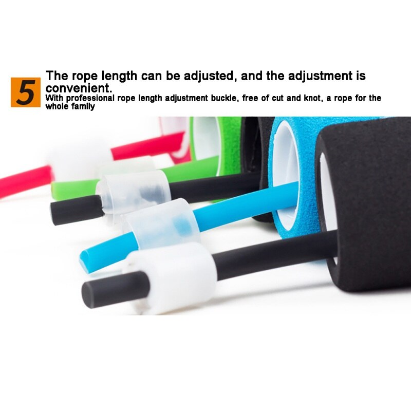 PVC Sleeve Handle Skipping Rope Sports Jump Ropes Sponge