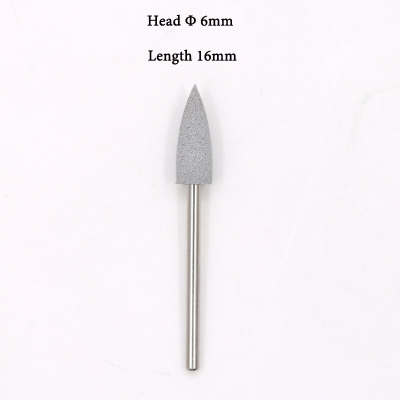 Brocas de silicona de goma de carburo para manicura, pedicura, manicura, máquina fresadora para manicura, lima de uñas
