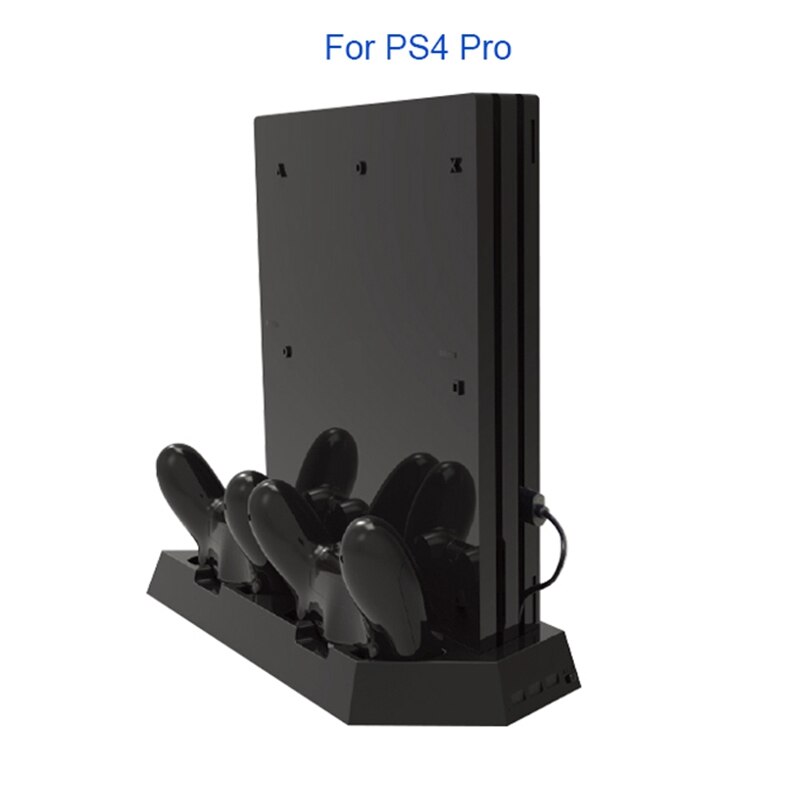 Convient pour PS4 / PS4SLIM / PS4PRO support Vertical Ultra-mince 3 In1 Base de refroidissement de ventilateur universel