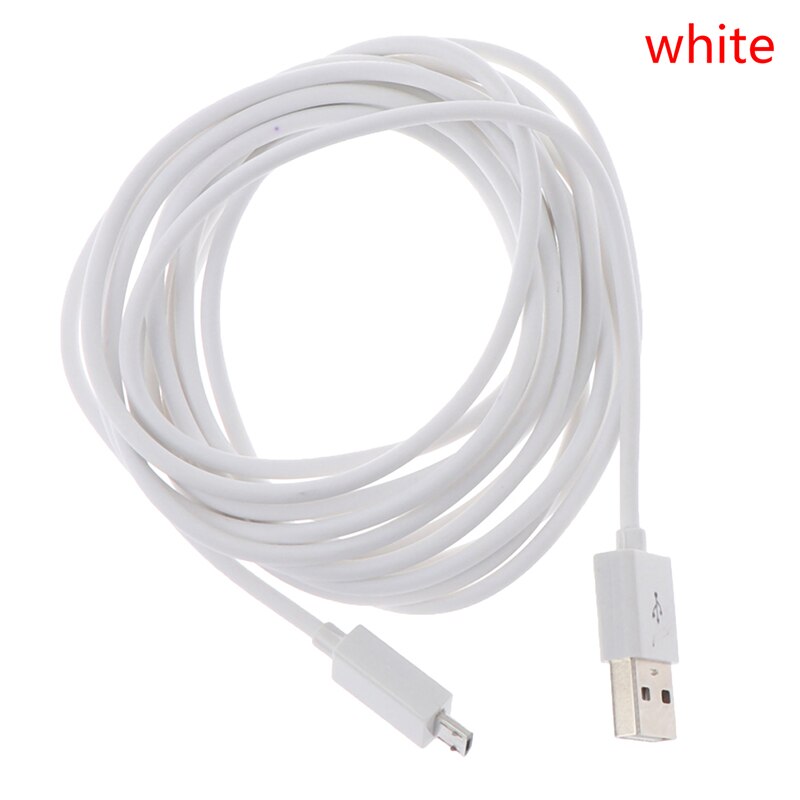 Voor  ps4 controller oplaadkabel 3m micro usb oplaadkabel snoer voor playstation 4 gamepad: Wit