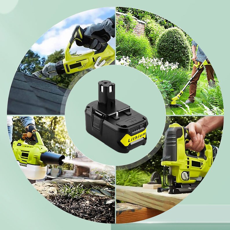 18V 28000mah lithium ion rechargeable battery is suitable for Ryobi one + cordless power tool bpl1820 P105 p103 rb18l50 rb18l40