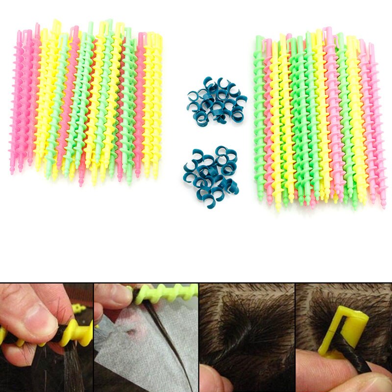 26 uds, herramienta de peluquería de estilo largo de plástico, barra de permanente de pelo en espiral