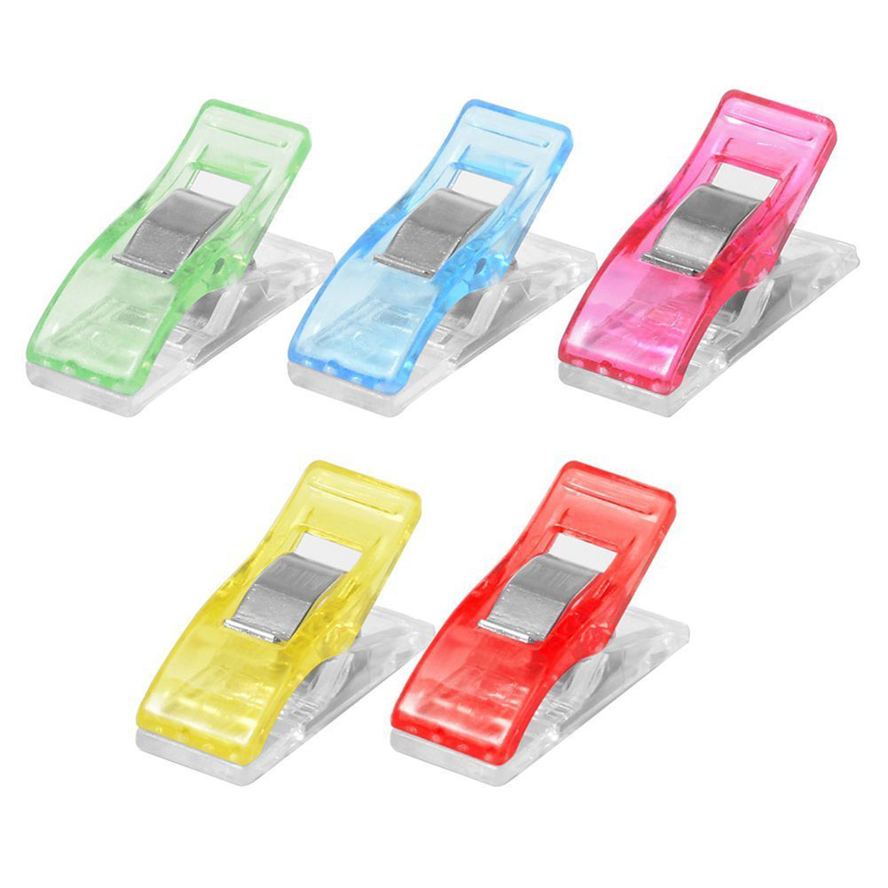 100pcs Plastic Clip Clamp Patchwork Sewing DIY Craft Quilt Binding