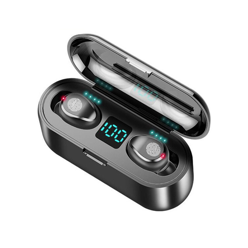 Drahtlose Bluetooth 5,0 Kopfhörer IPX7 Wasserdichte 9D Stereo Sport Kopfhörer mit 4000mAh Power Bank TWS Bluetooth Kopfhörer