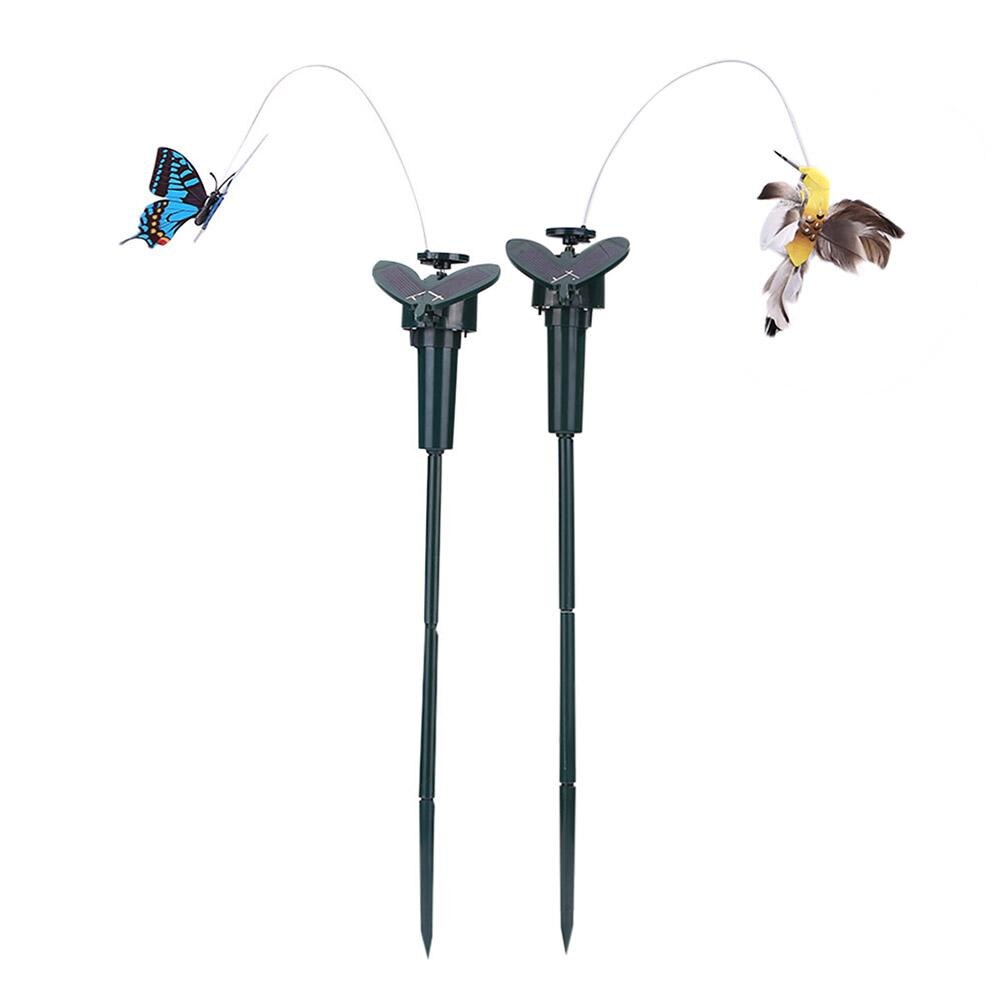 Solar Vliegende Fladderende Vlinders/Vogel Trillingen Hummingbird Tuin Decoratie Bereiken Constante Vlucht Display Met Batterij