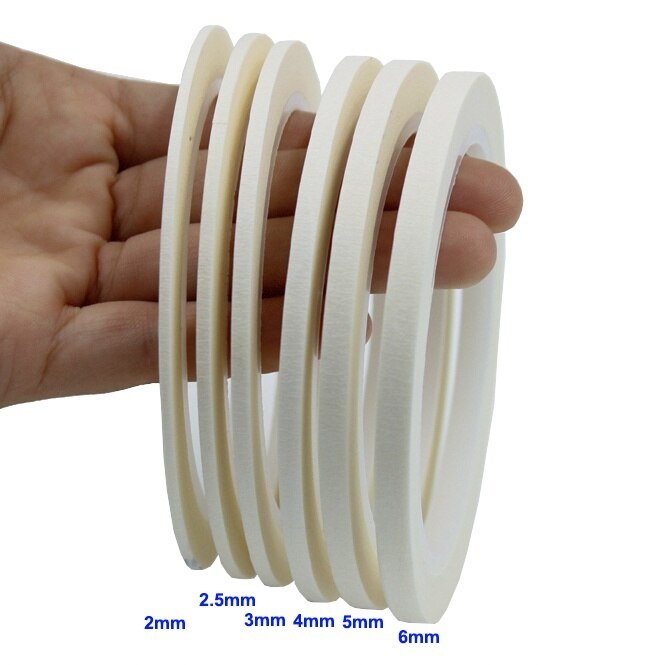 White Thin Paper Masking Tape For Painting &amp; Drawing &amp; DIY Nail Arts &amp; Pattern Making Draping Tape 25M