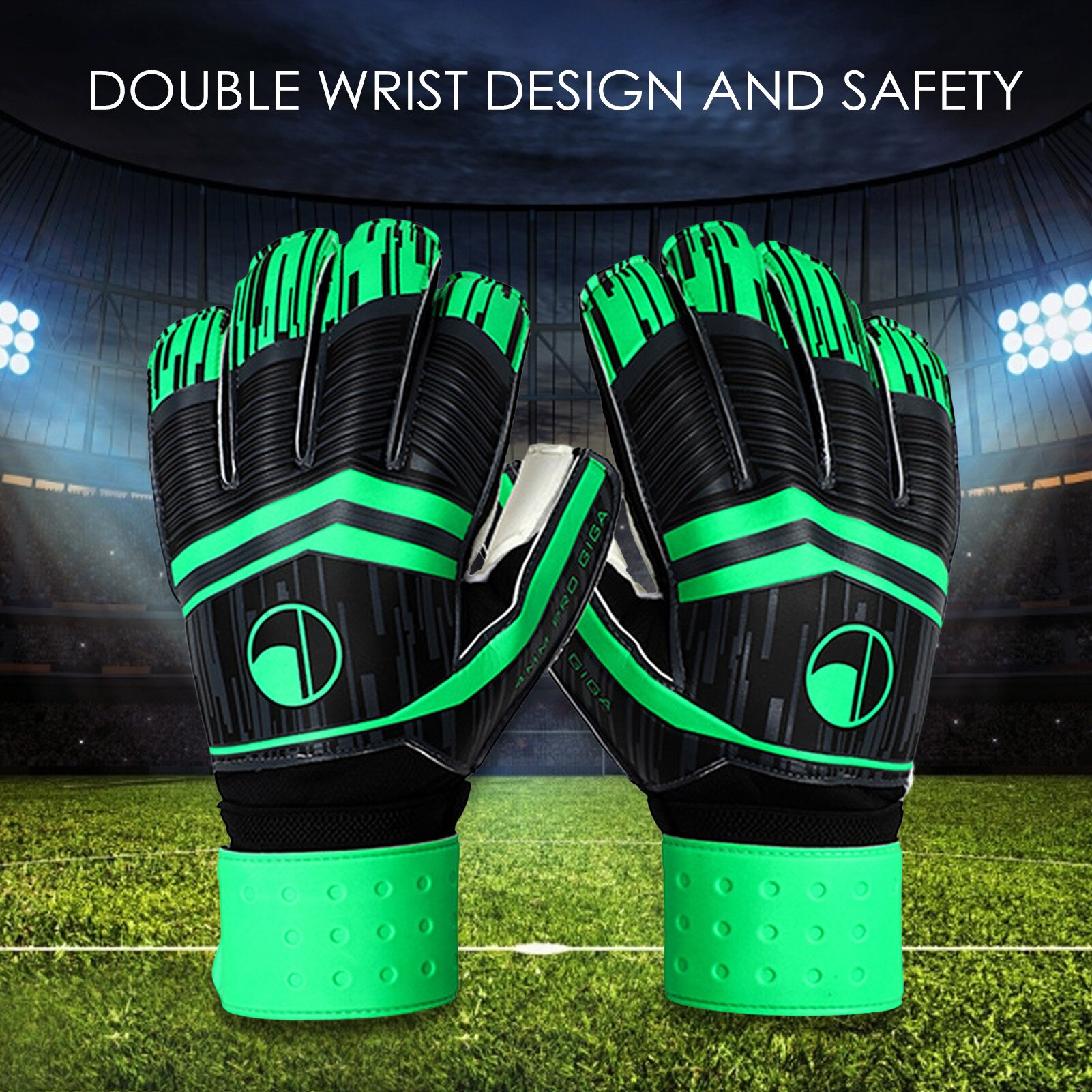 Guantes de portero profesionales para niños y adultos, manoplas de látex gruesas y deslizantes para entrenamiento de fútbol, novedad