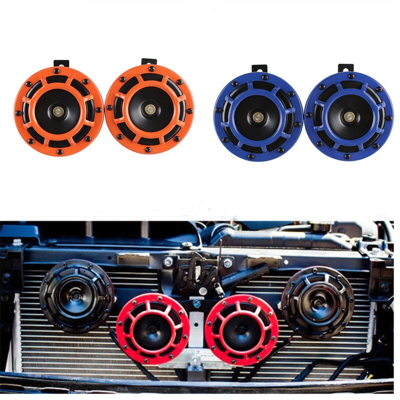 2 pz/impostato clacson per Moto Hella super ad alta voce compatto elettrico tono di scoppio kit avvisatore acustico 12V 115DB avvisatore acustico per auto Moto nuovo