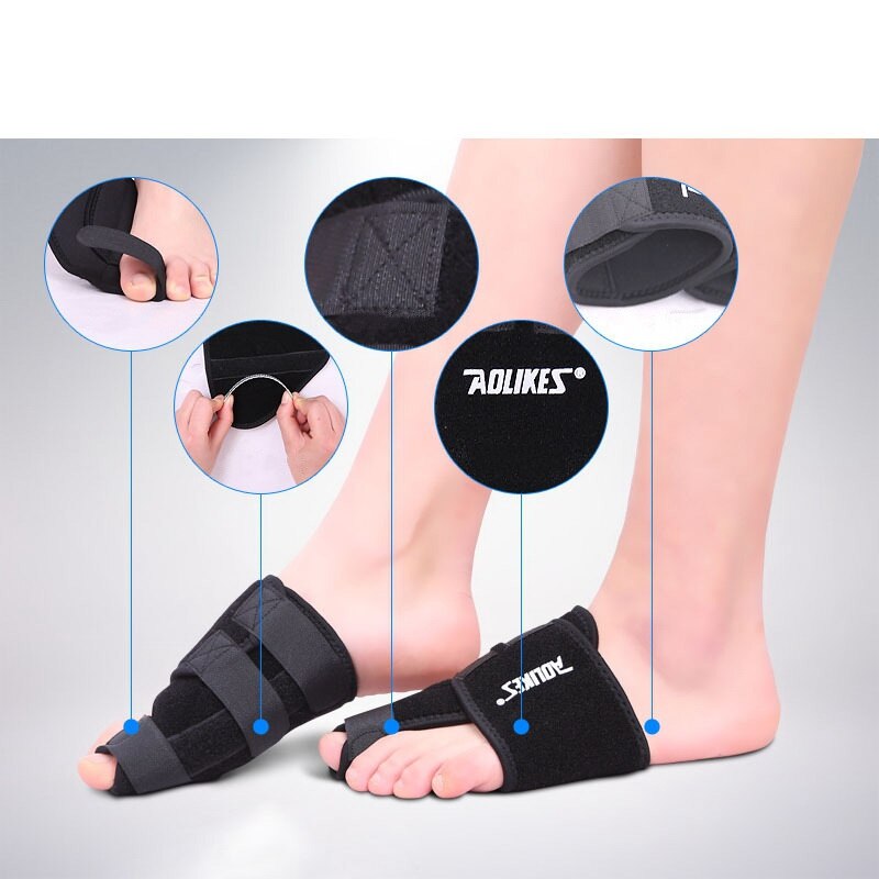 AOLIKES 2 teile/los Kappe Orthopädische Fußpflege Hallux Valgus Haltung Korrektur Bands Fuß Schutzhülle Feste Sport Sicherheit